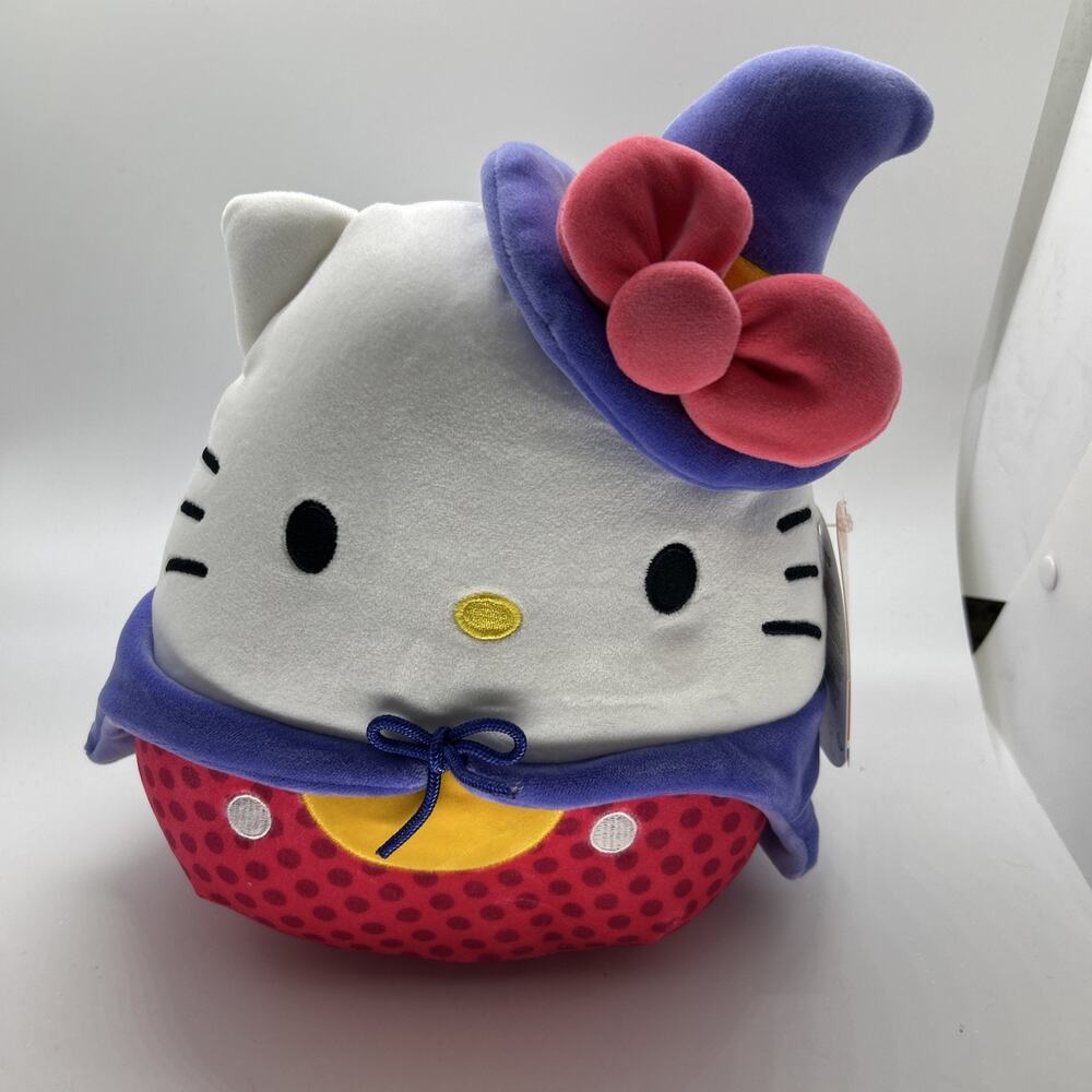 NEW Squishmallows 8” Inch Hello Kitty as a Witch w/ Spider Sanrio 2025 Halloween